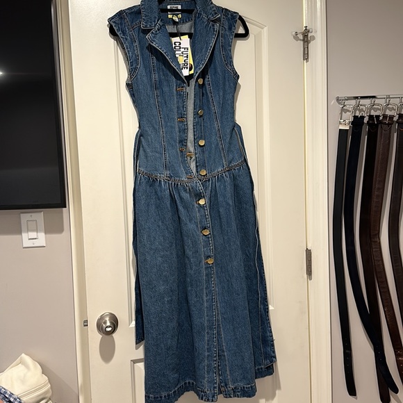 Future Collective Target Denim Midi Dress Jenee Naylor - Picture 4 of 6